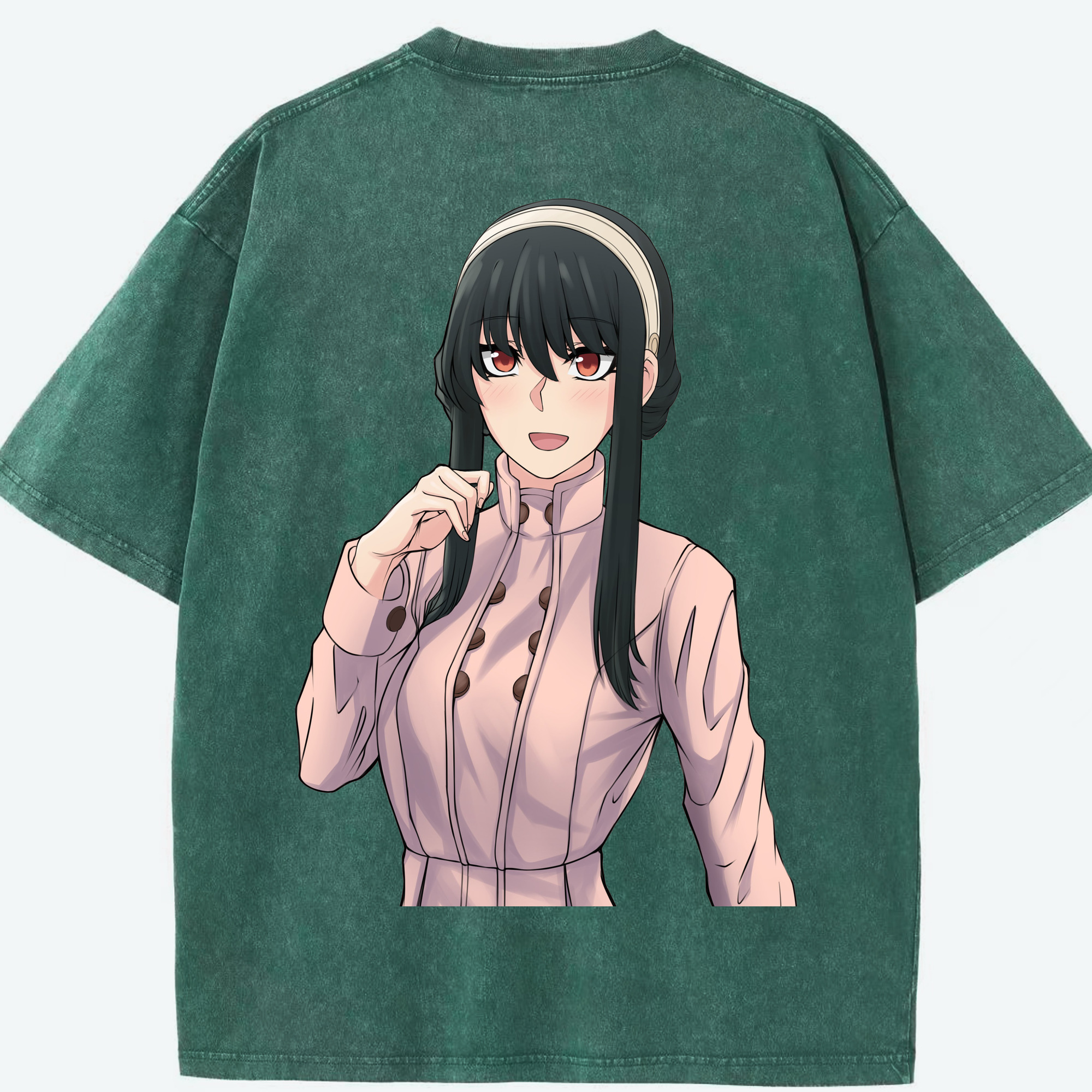 （画像用） SPY×FAMILY间谍家家酒 綿100% ヴィンテージ風 半袖Tシャツ（背面プリント）